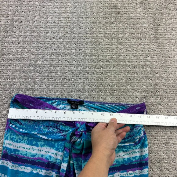 Majora Tube Dress Women Size Extra Large XL Teal Purple Multicolored Cocktail - Picture 6 of 6